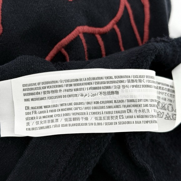 Hollister California Size M Black Pullover Sweatshirt Hoodie Graphic Print - Picture 7 of 7